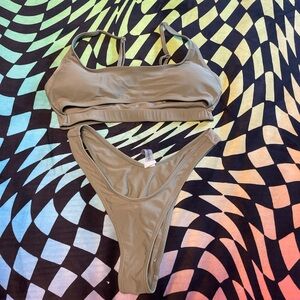 Olive Green Bikini Set